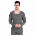 Hap Men's Premium Thermal Full Sleeves Top Dark Grey