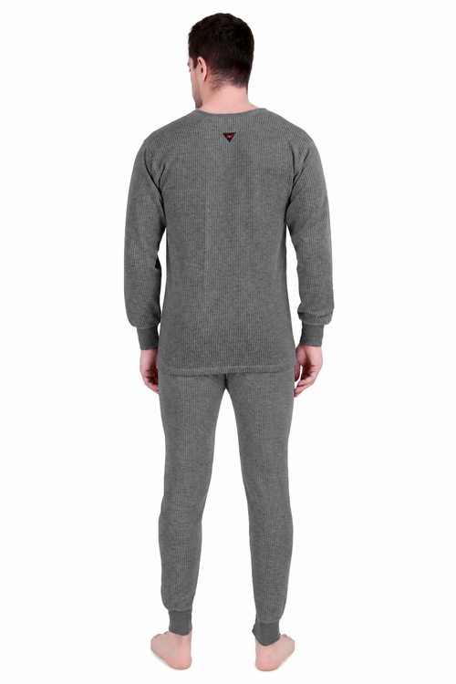 HAP Men's Premium Thermal Full Sleeves Set Dark Grey