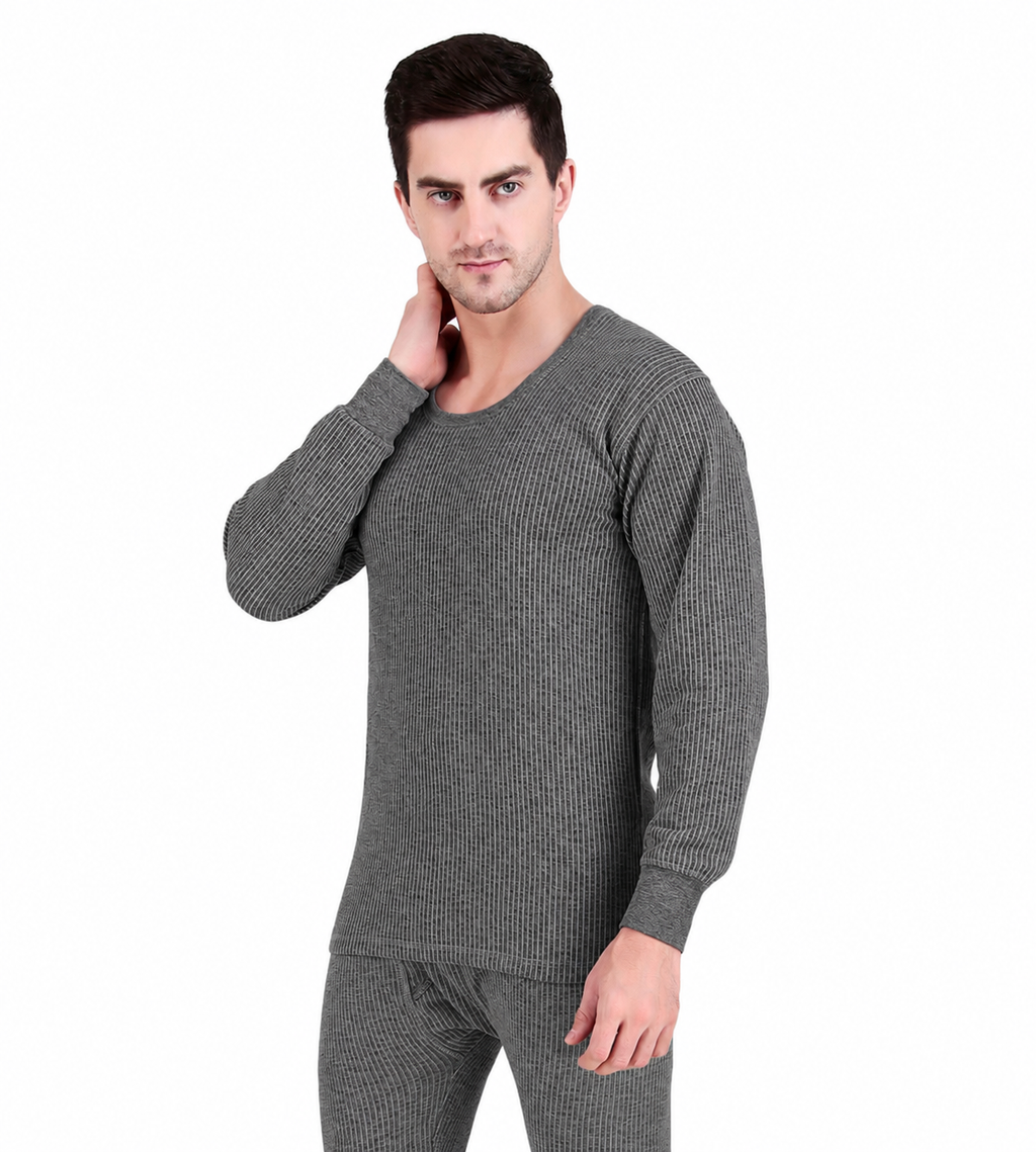HAP Men's Premium Thermal Full Sleeves Set Dark Grey