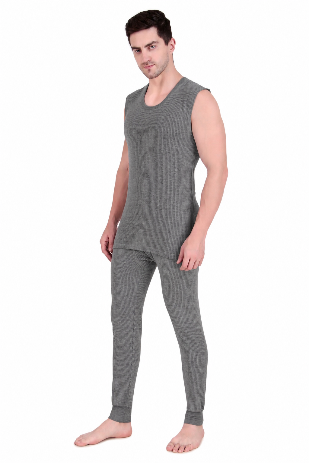 HAP Men's Premium Sleeveless Thermal Set – Dark Grey