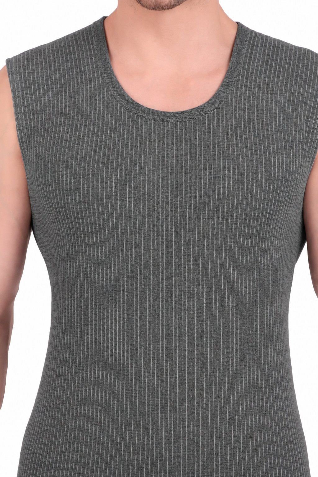 HAP Men's Premium Sleeveless Thermal Top – Dark Grey